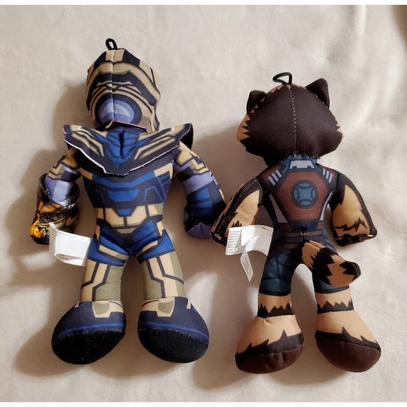 NWOT-Marvel Avengers Endgame Plush Toys Bundle. Rocket Raccoon 9". Thanos 10" - Picture 4 of 6